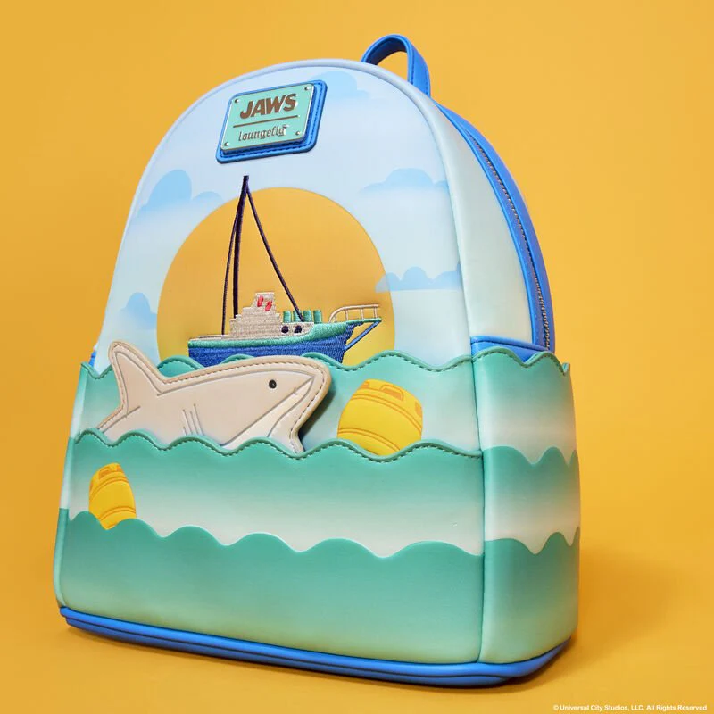 Loungefly Jaws 50th Anniversary Mini Backpack - Image 6