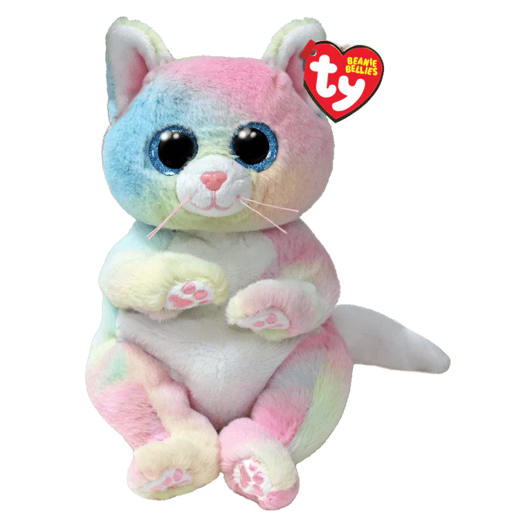 Jenni the Cat – TY Beanie Bellies Rainbow Plush