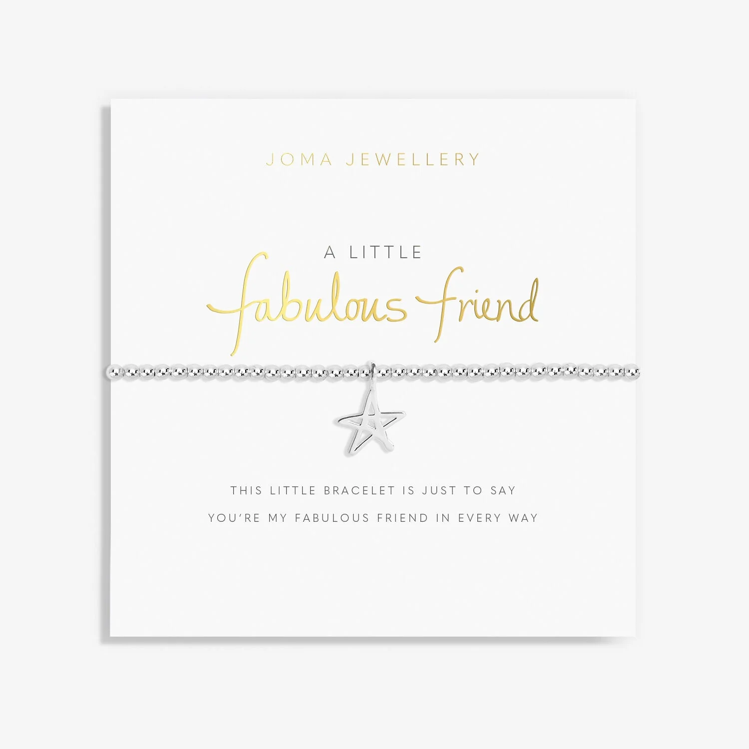 Joma Jewellery - A Little 'Fabulous Friend' Bracelet