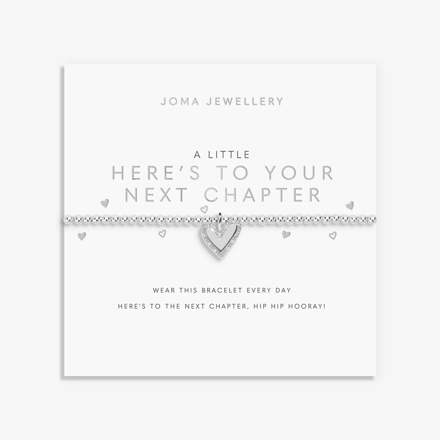 Joma Jewellery - A Little 'Here's To Your Next Chapter' Bracelet