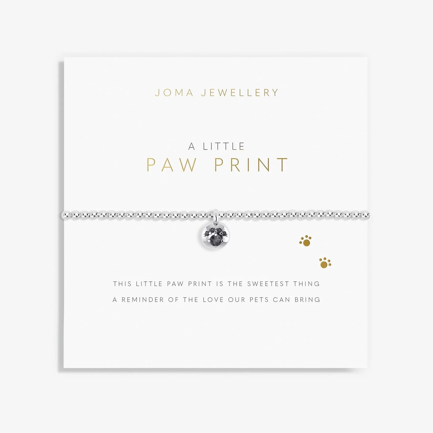 Joma Jewellery - A Little 'Paw Print' Bracelet