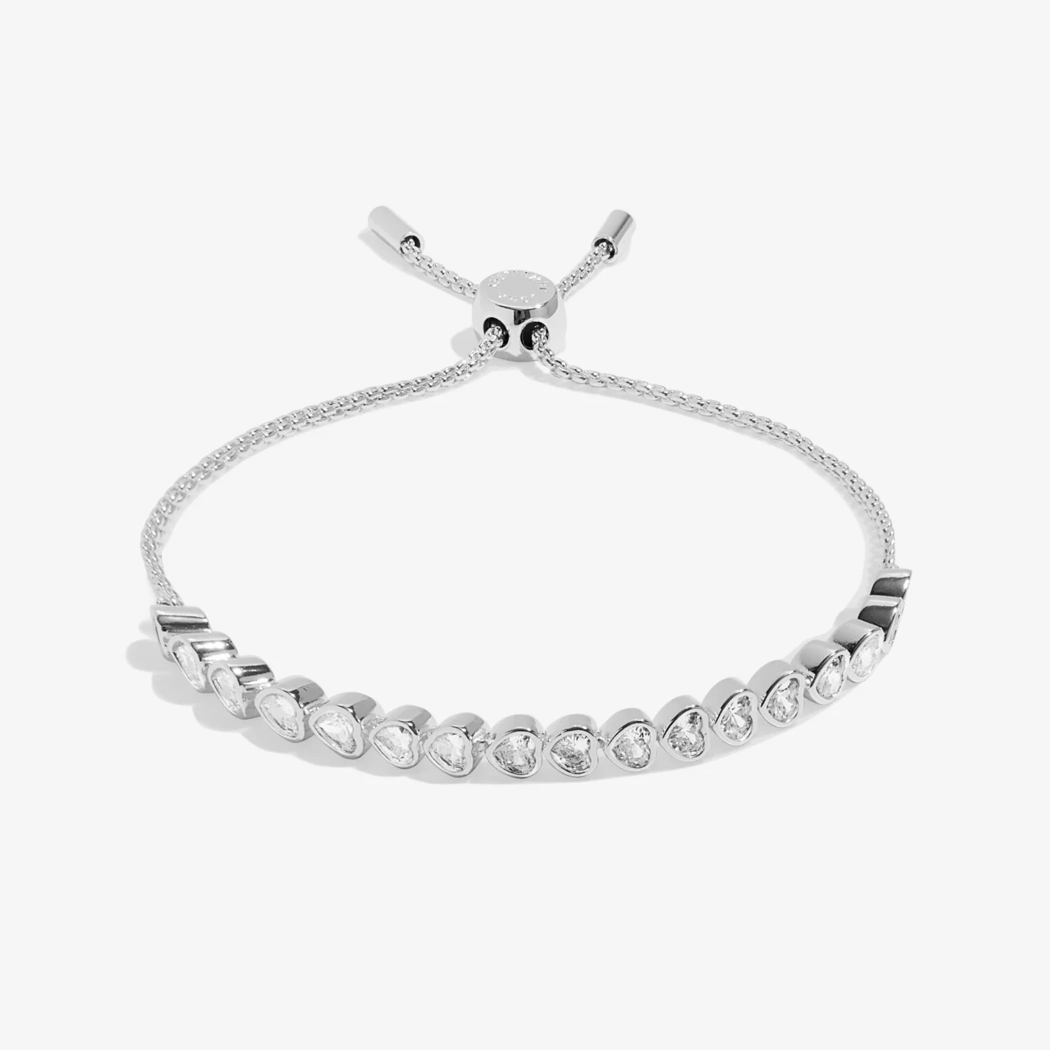 Joma Jewellery - Bracelet Bar Heart Cubic Zirconia Tennis Bracelet - Image 2