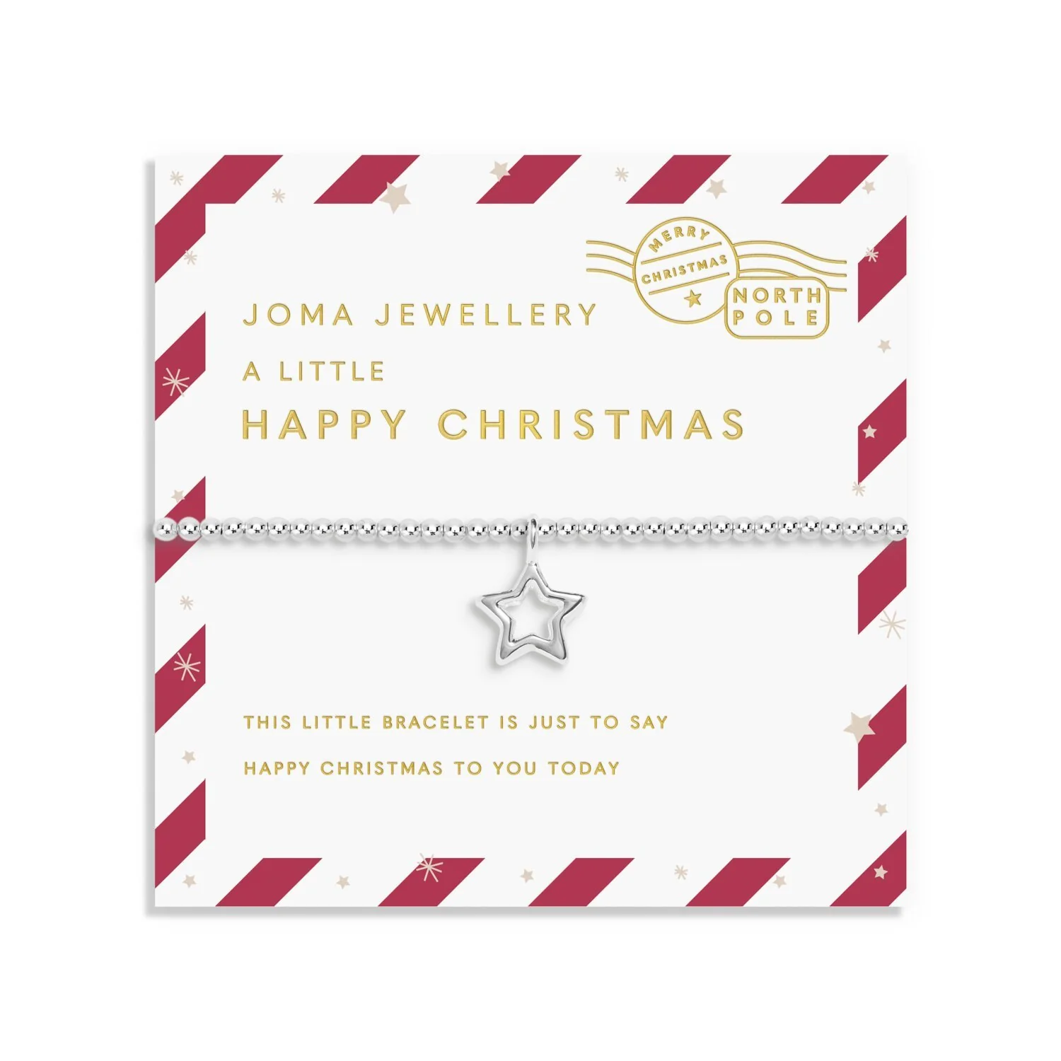 Joma Jewellery - Kids' Stocking A Little 'Happy Christmas' Bracelet And Hair Clips Gift Set - Image 2