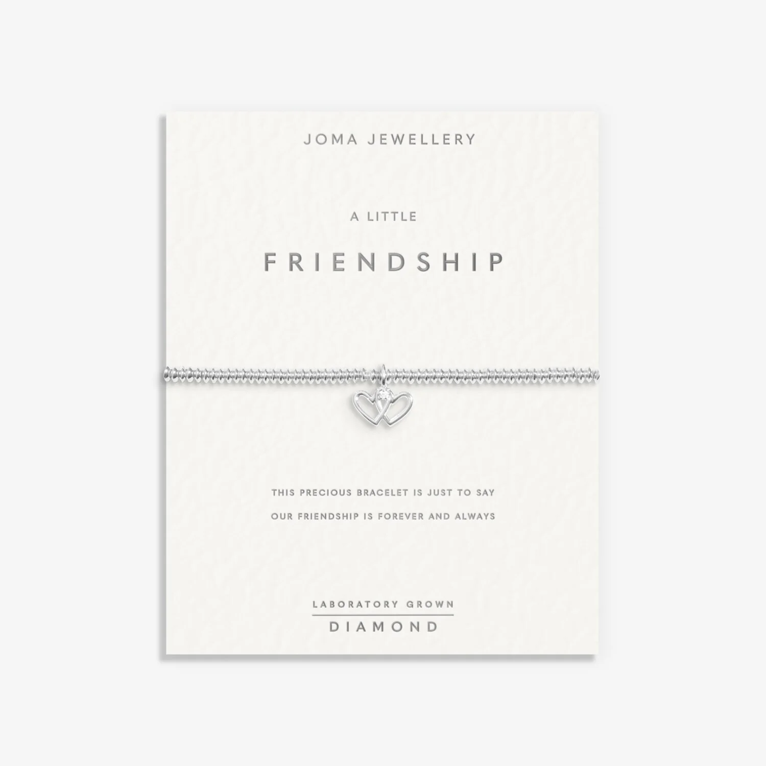 Joma Jewellery - Laboratory Grown Diamond A Little 'Friendship' Bracelet - Image 2