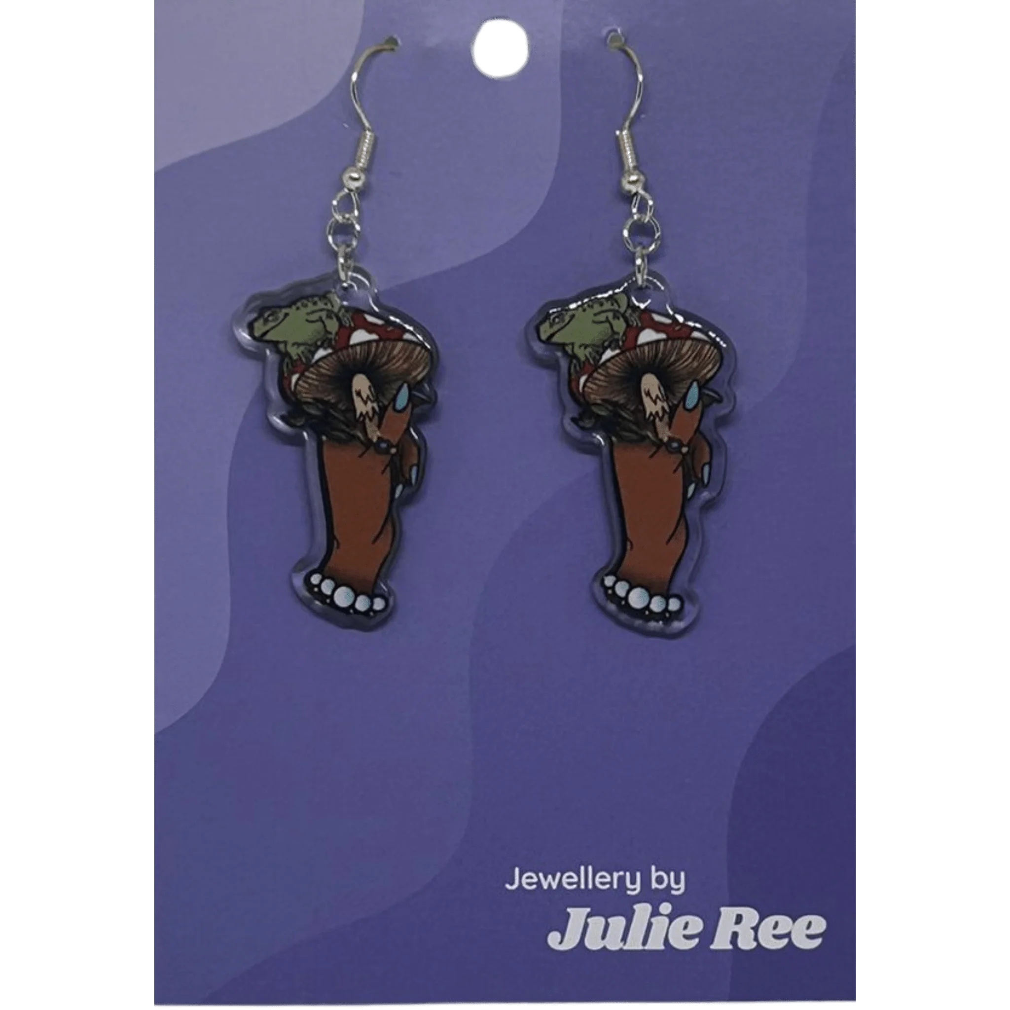 Julie Ree Earrings - Frog Hand