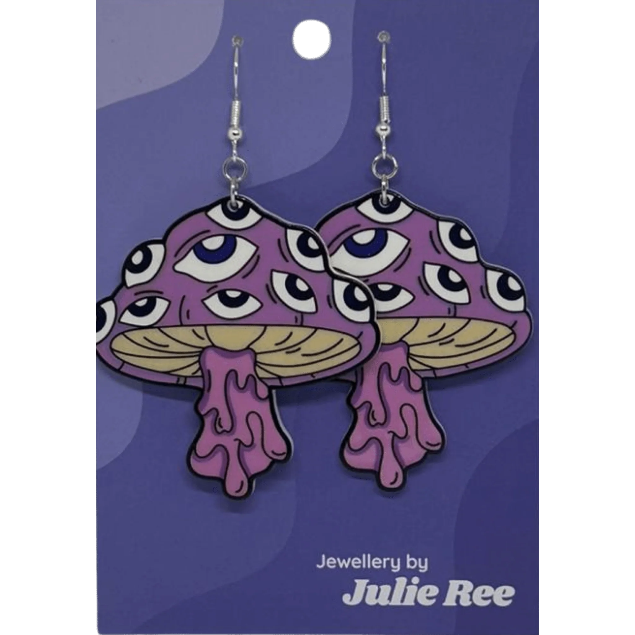 Julie Ree Earrings - Mushroom Eyes