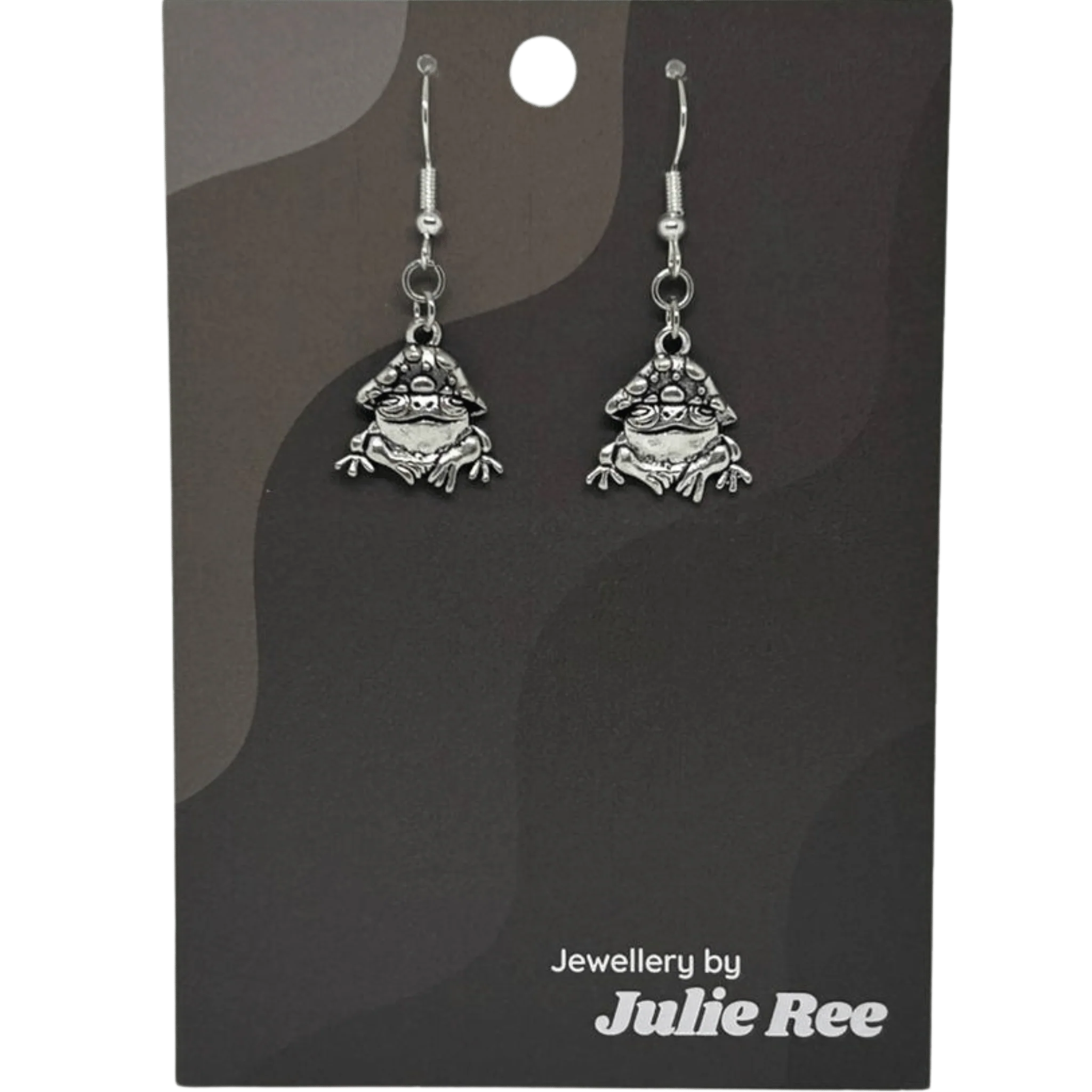 Julie Ree Earrings - Mushroom Frog