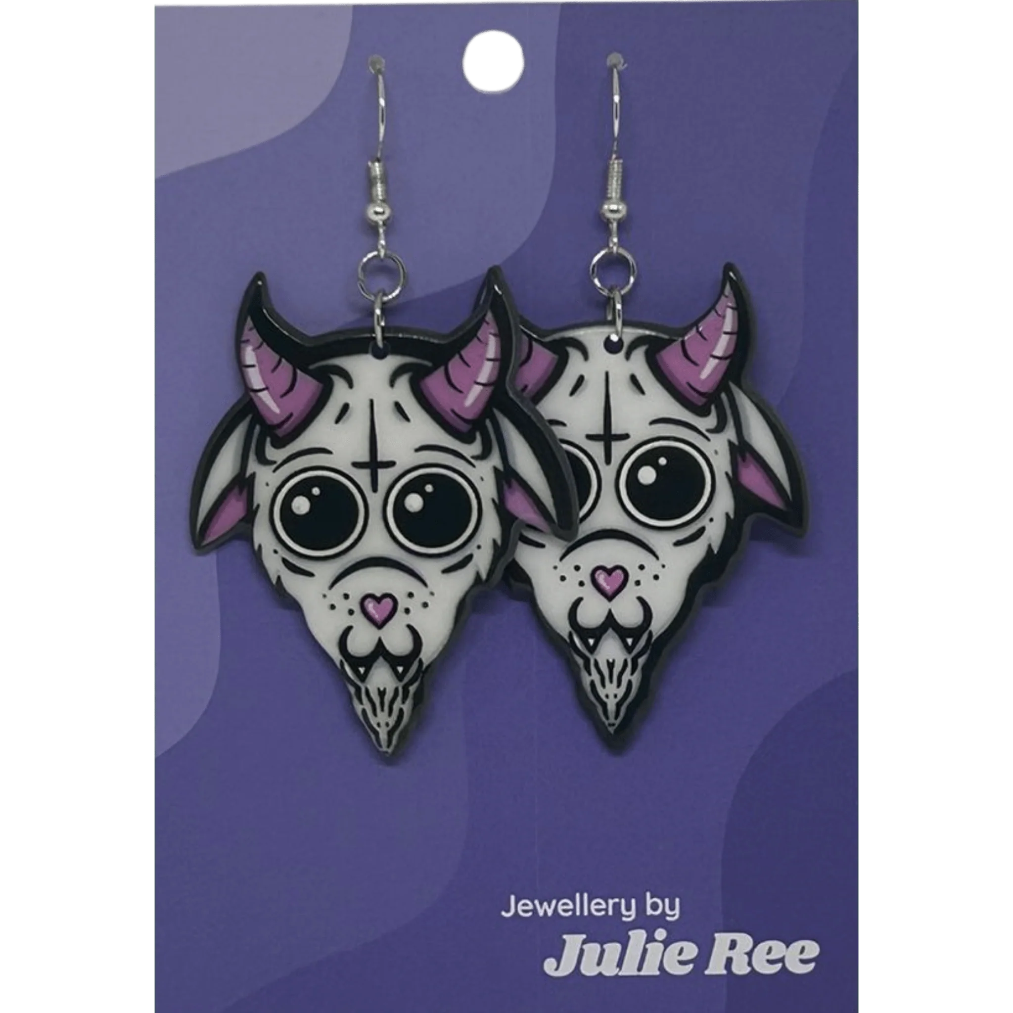 Julie Ree Earrings - Satan Goat