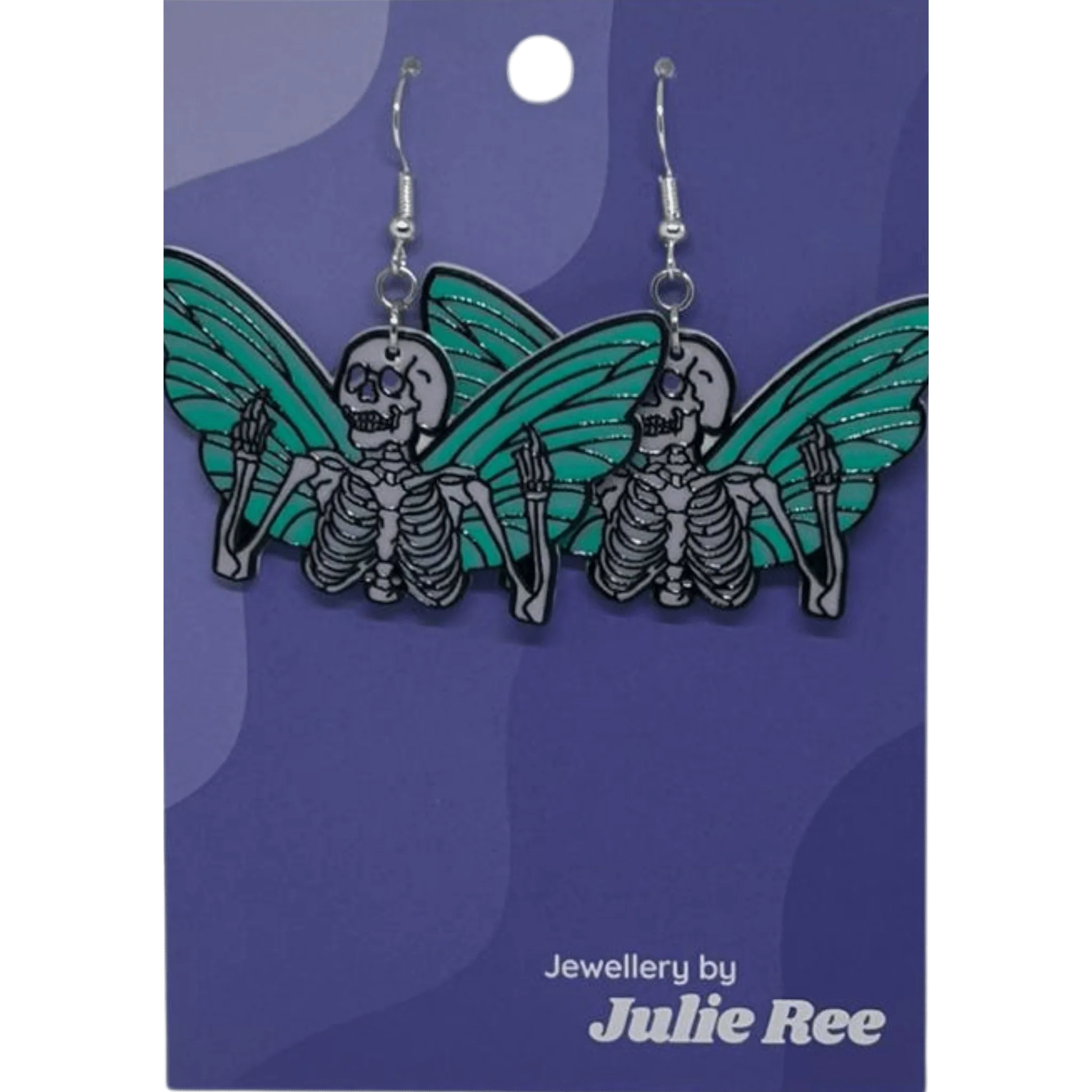 Julie Ree Earrings - Skeleton Fairy