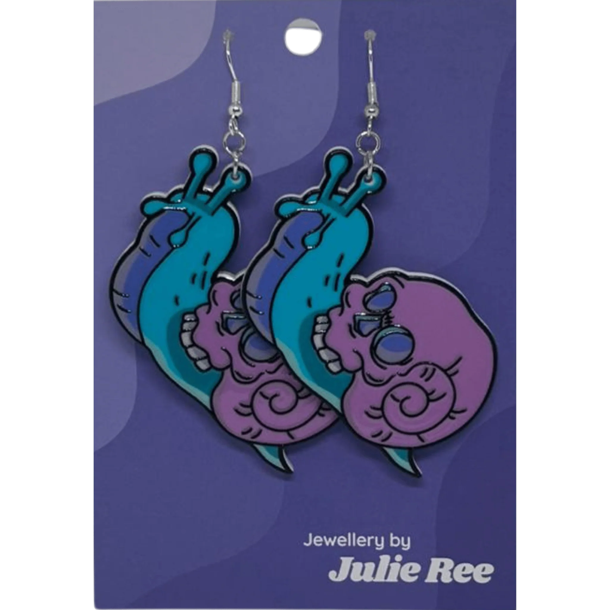 Julie Ree Earrings - Skull Snail