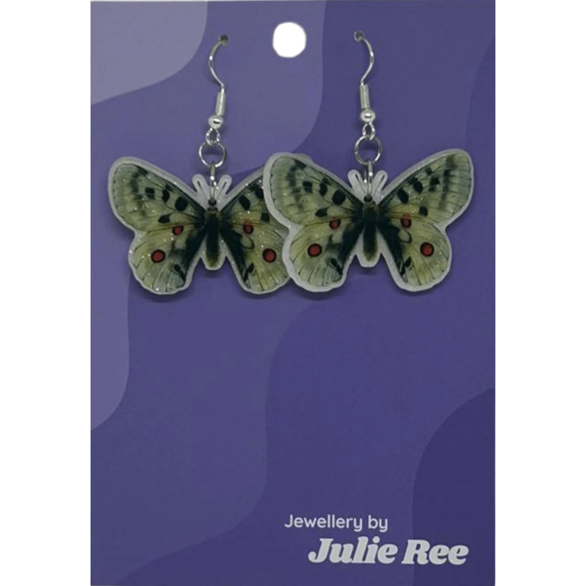 Julie Ree Earrings - Spotted Butterfly