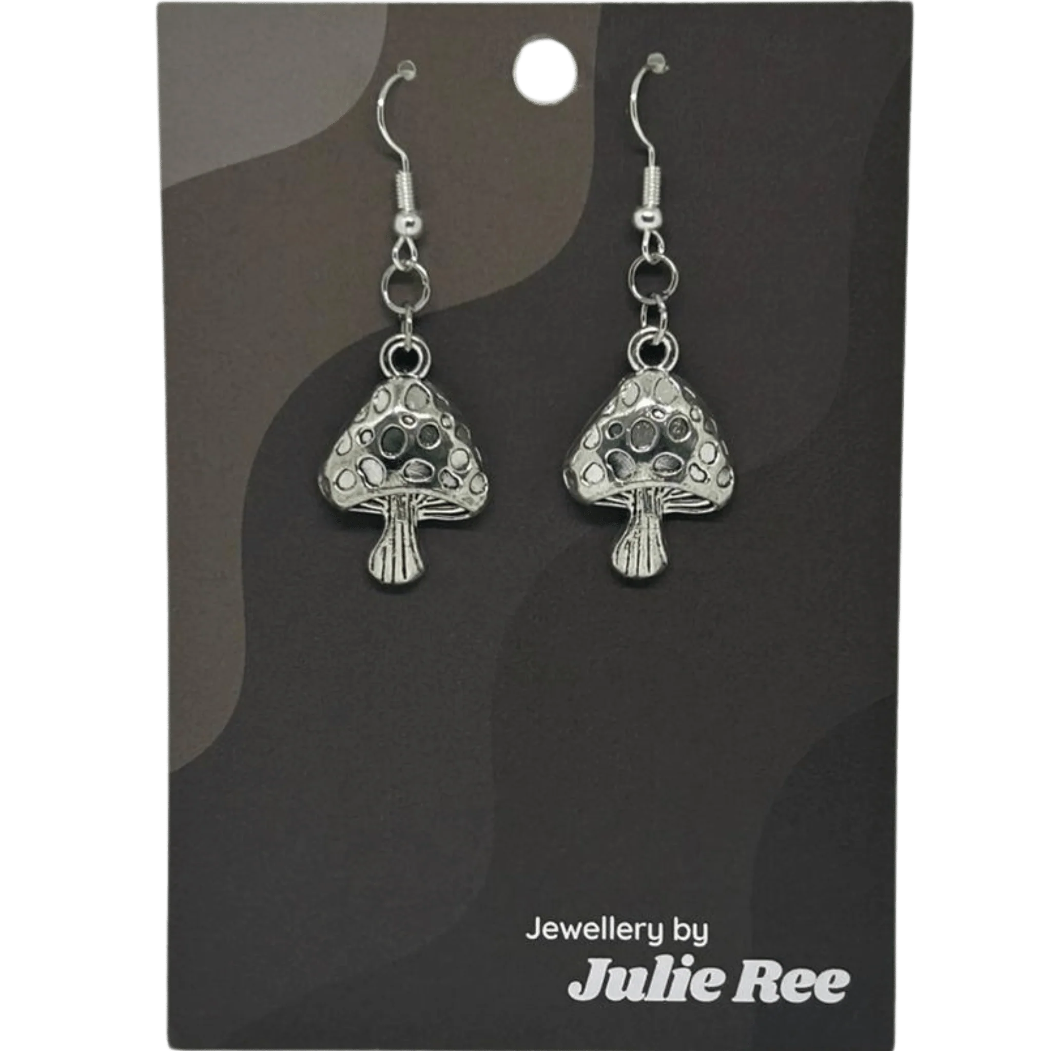 Julie Ree Earrings - Spotted Mushroom