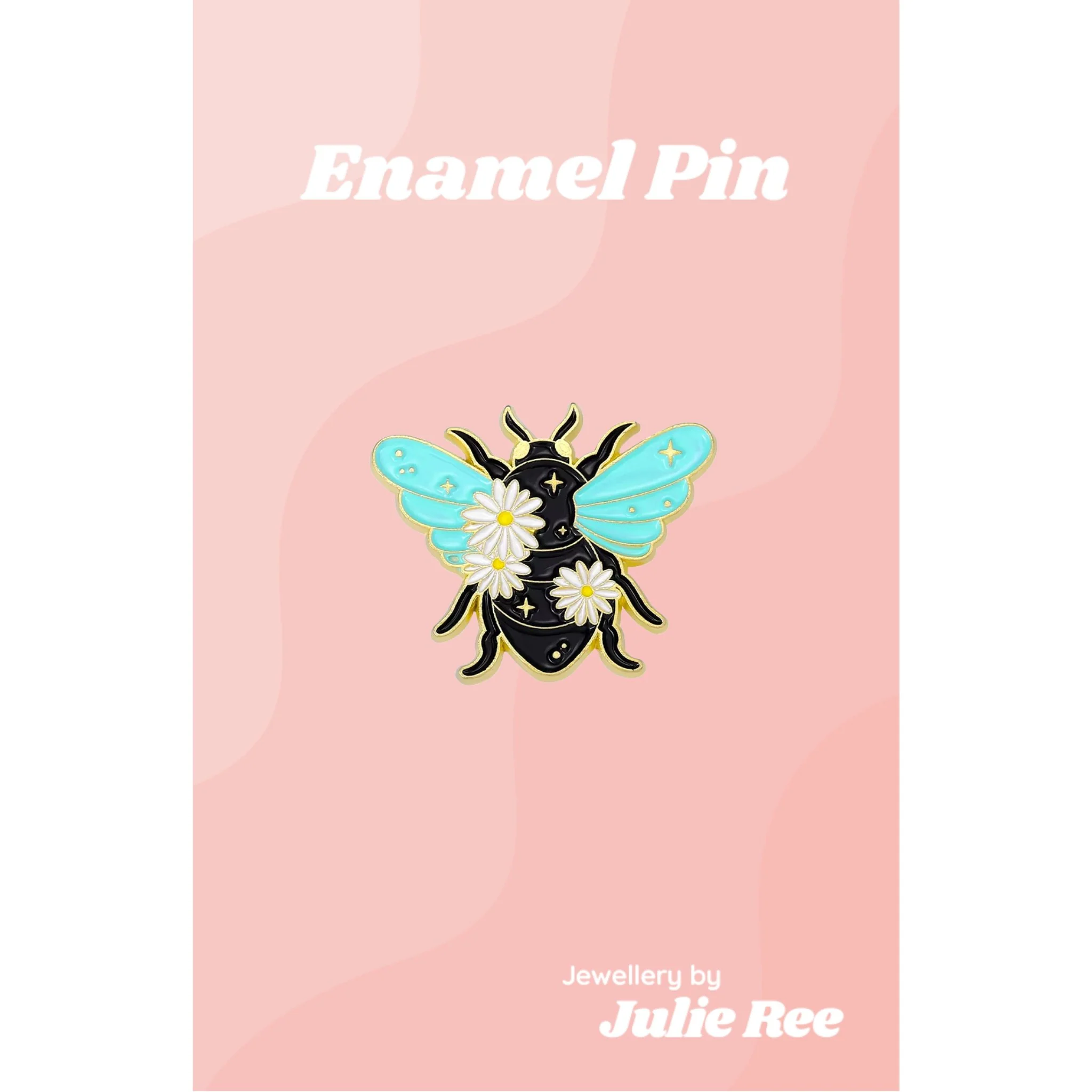 Julie Ree Enamel Pin - Black Bee
