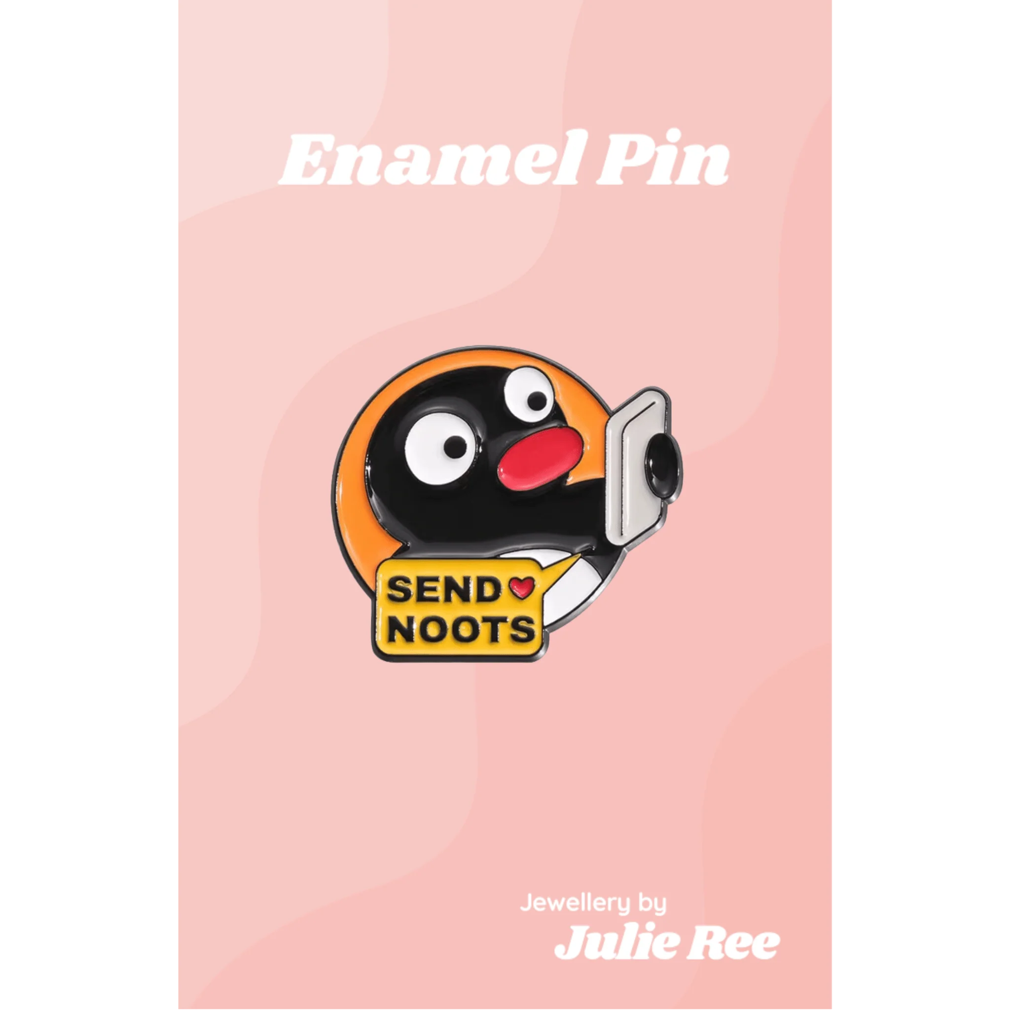 Julie Ree Enamel Pin - Send Noots