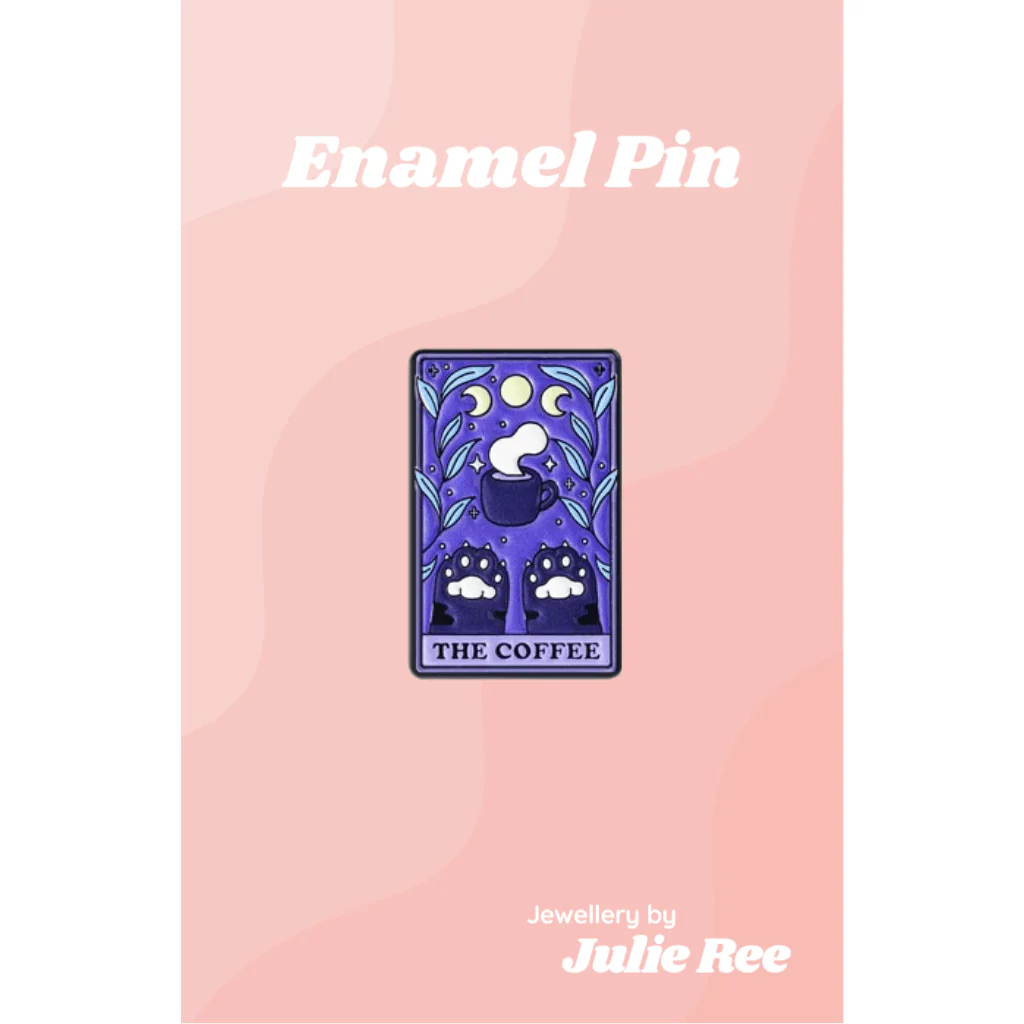 Julie Ree Enamel Pin - The Coffee Tarot