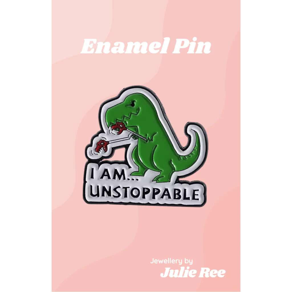 Julie Ree Enamel Pin - Unstoppable