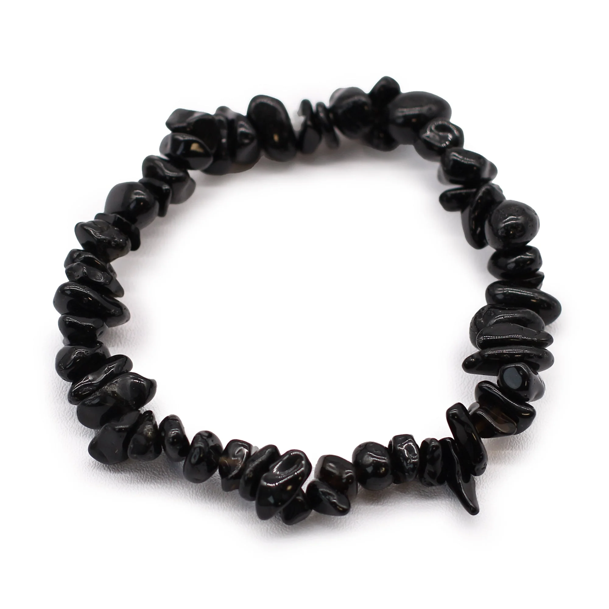 Julie Ree Gemstone Chip Bracelet - Black Agate