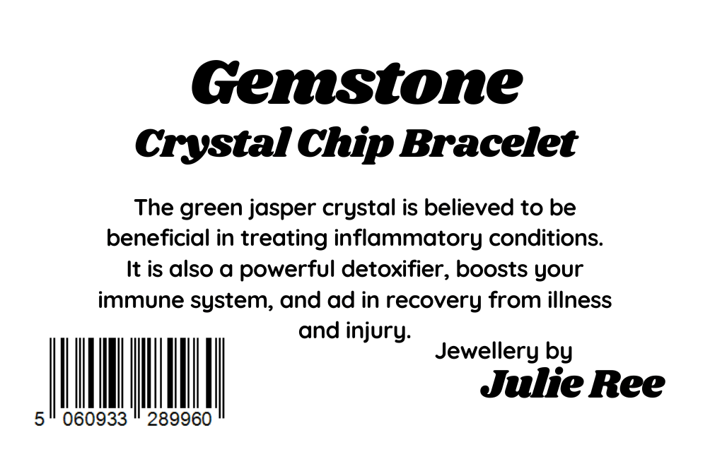 Julie Ree Gemstone Chip Bracelet - Green Jasper - Image 3