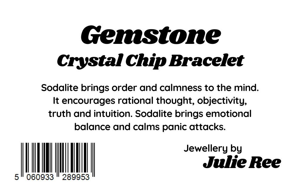 Julie Ree Gemstone Chip Bracelet - Sodalite - Image 3