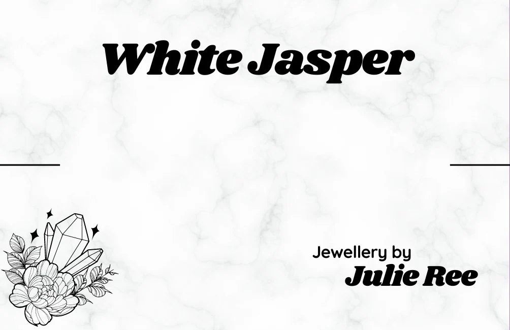 Julie Ree Gemstone Chip Bracelet - White Jasper - Image 2