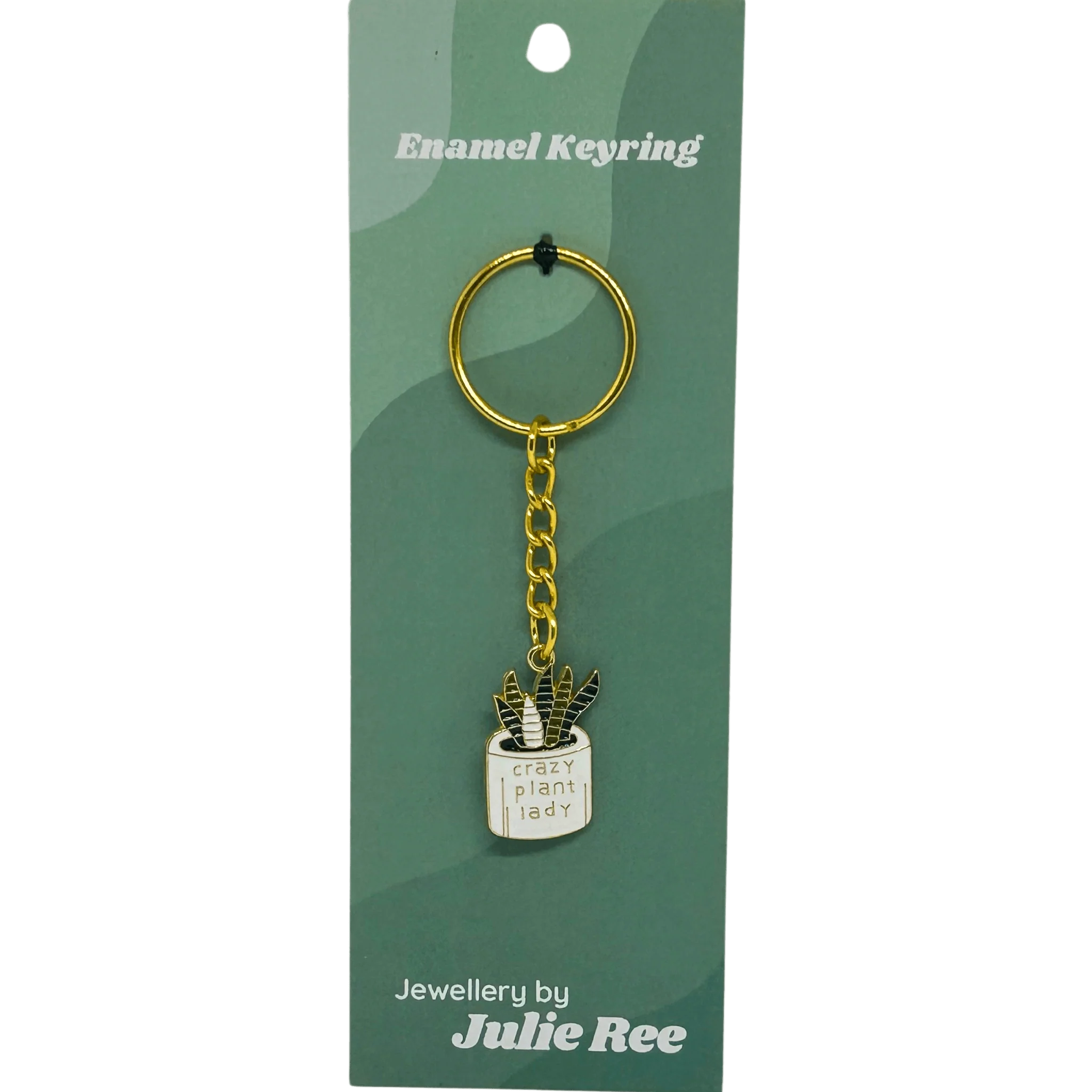Crazy Plant Lady Keyring – Jewellery By Julie Ree