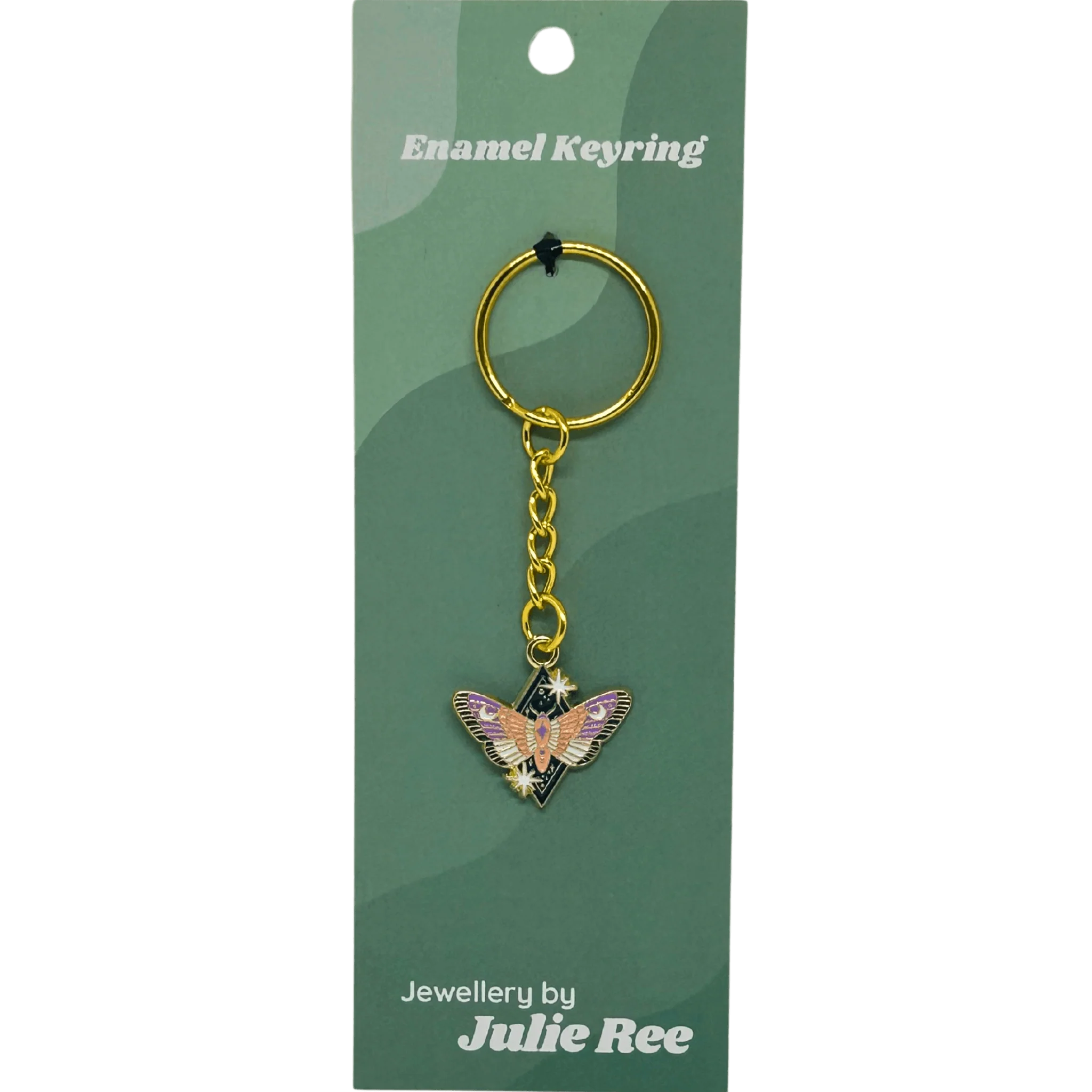 Celestial Moth Keyring β Jewellery By Julie Ree