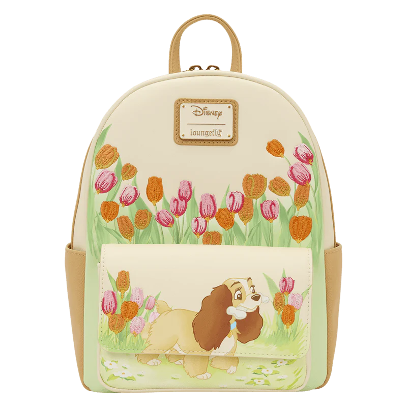 Loungefly Lady and the Tramp Pastel Tulip Mini Backpack