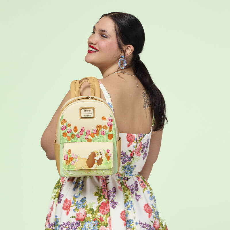 Loungefly Lady and the Tramp Pastel Tulip Mini Backpack - Image 5