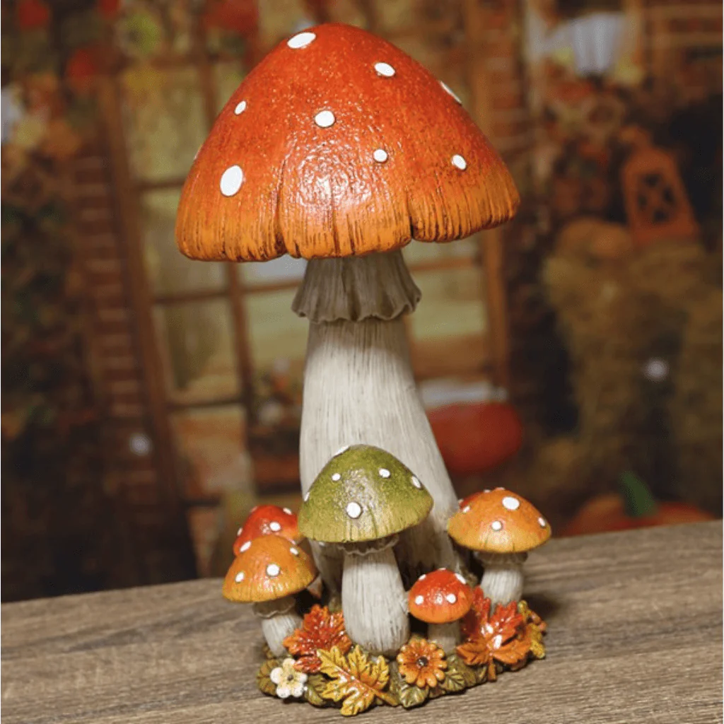 Large Autumn Toadstool Mushroom Decoration - Image 2