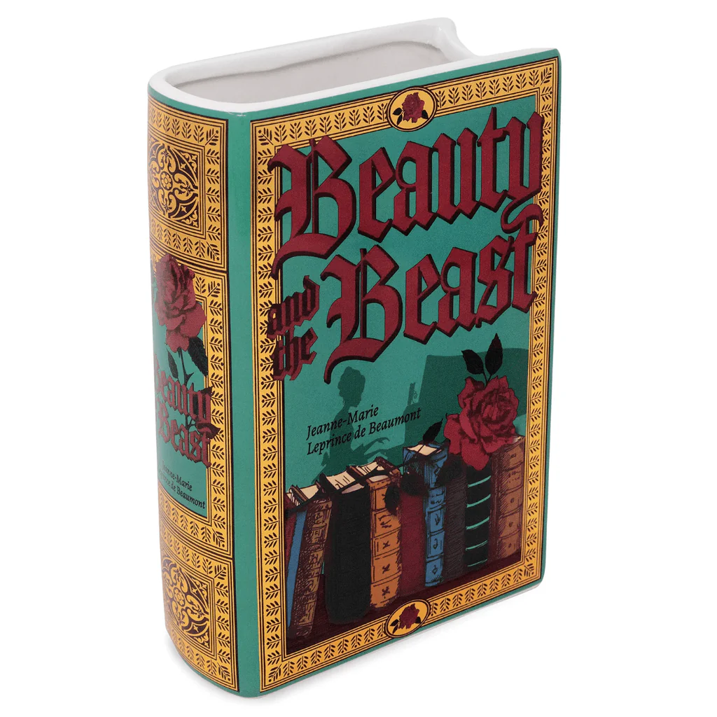 Large Beauty and the Beast Ceramic Book Vase