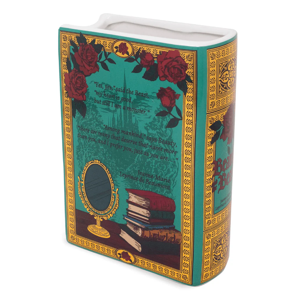 Large Beauty and the Beast Ceramic Book Vase - Image 2