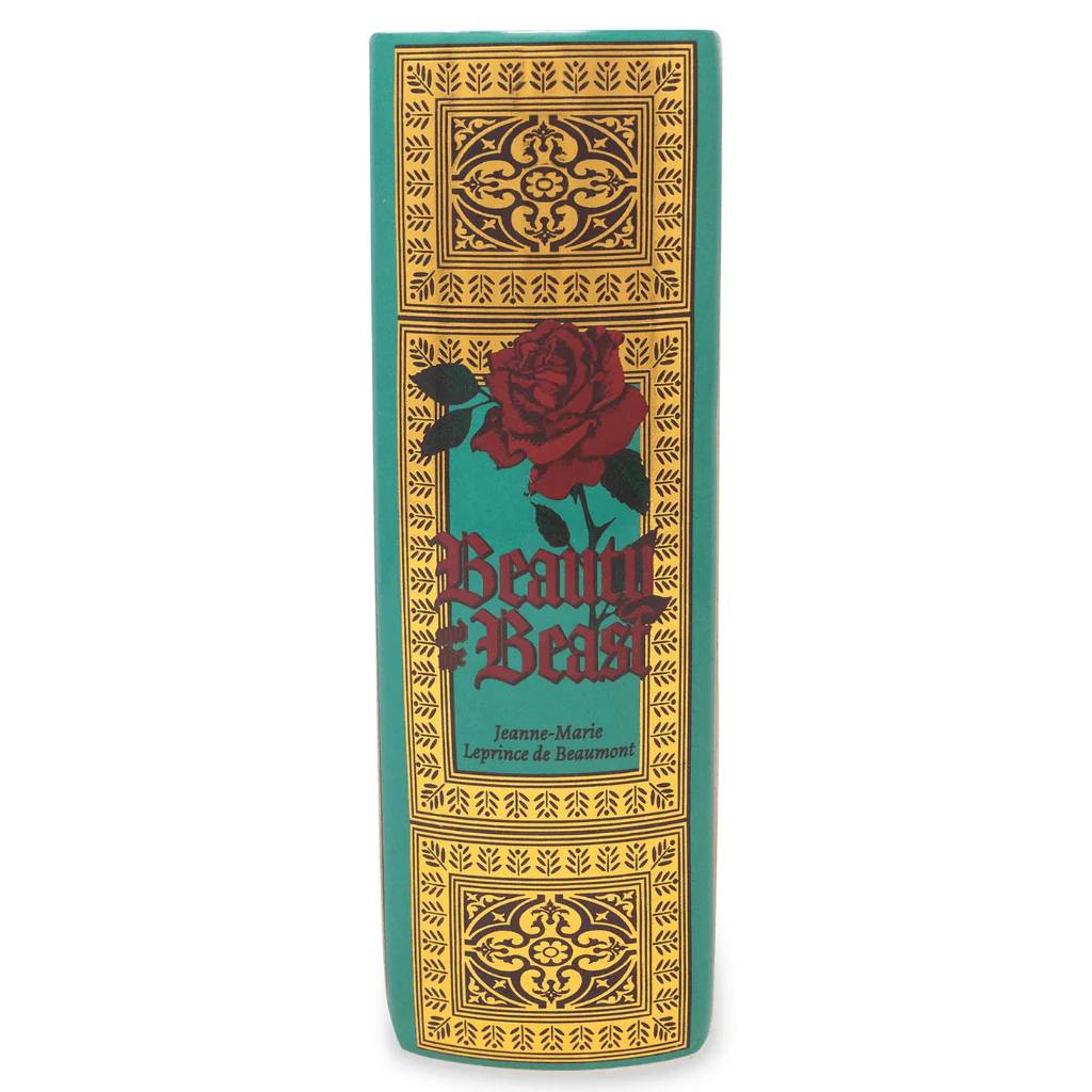 Large Beauty and the Beast Ceramic Book Vase - Image 5