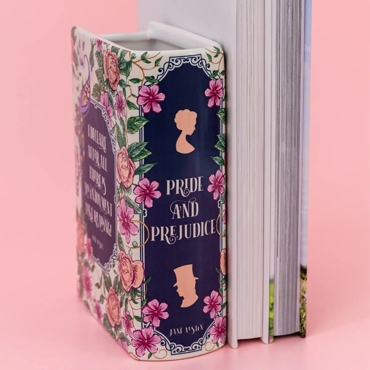 Pride and Prejudice Ceramic Book Vase - Image 5