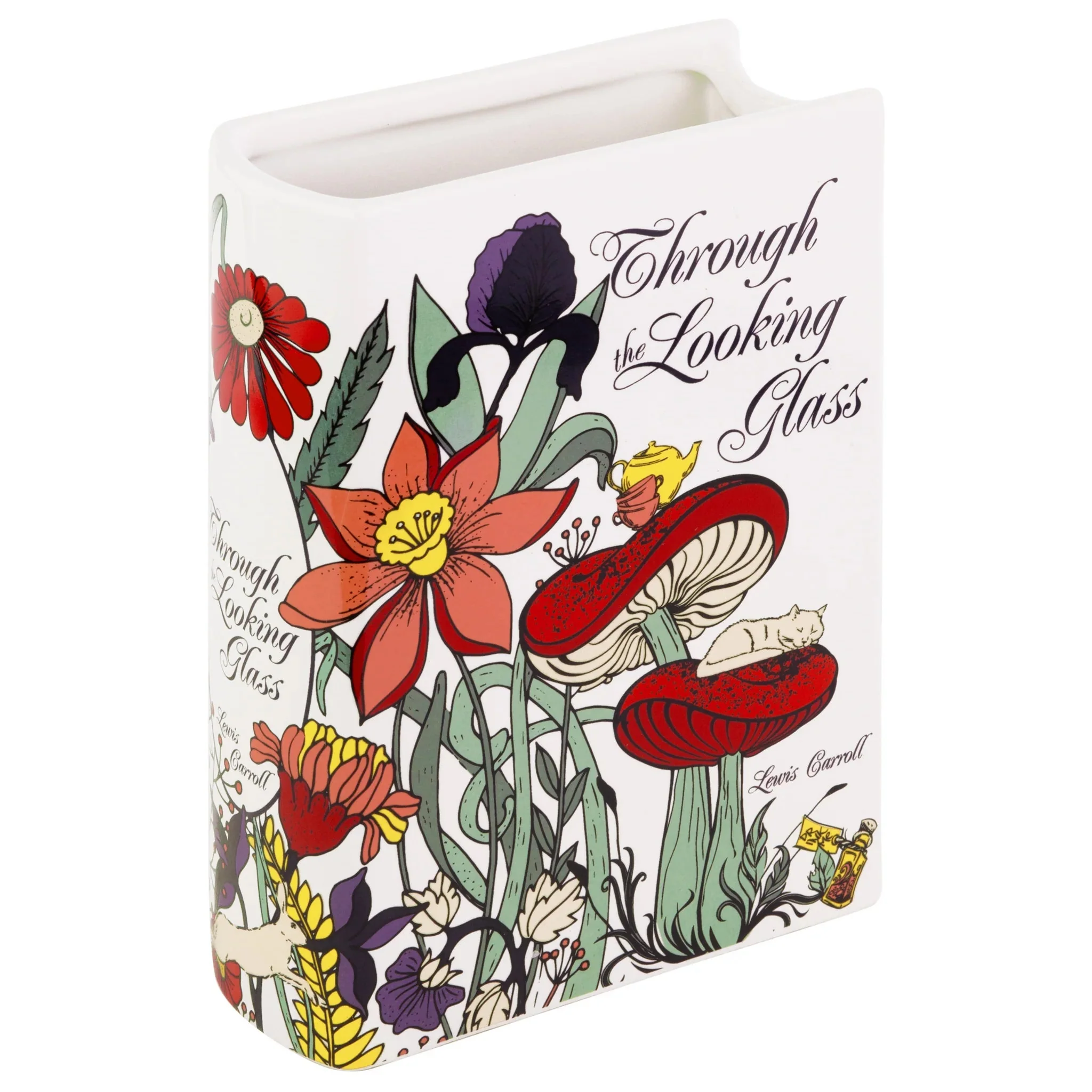 Through the Looking Glass Ceramic Book Vase – Wonderland Display