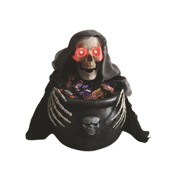 LED Animated Reaper Sweet Bowl 33cm – Motion Sensor Halloween