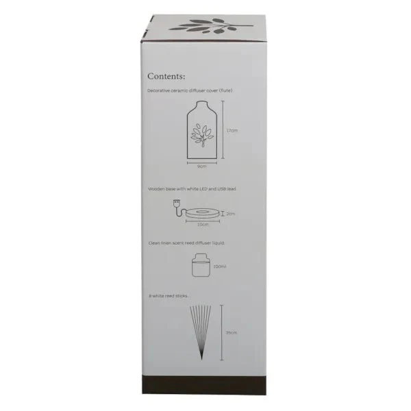 LED Ceramic Floral Reed Diffuser - Image 5