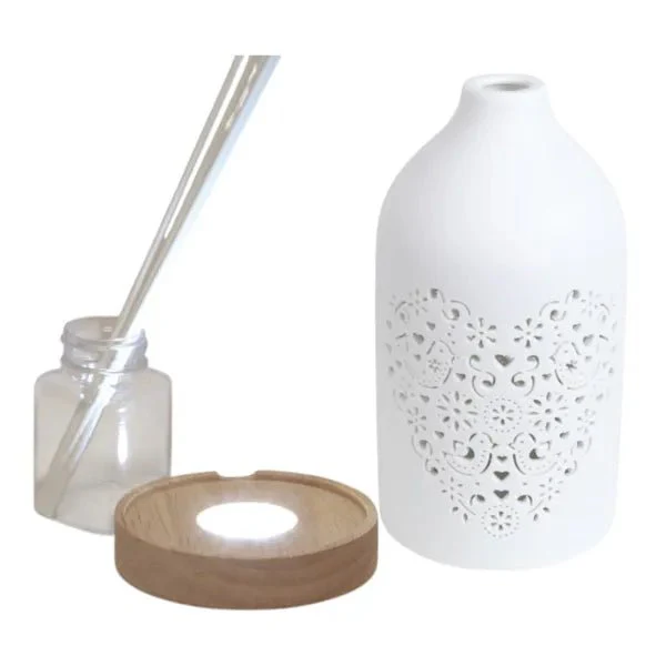 LED Ceramic Reed Diffuser ā Heart Design - Image 3