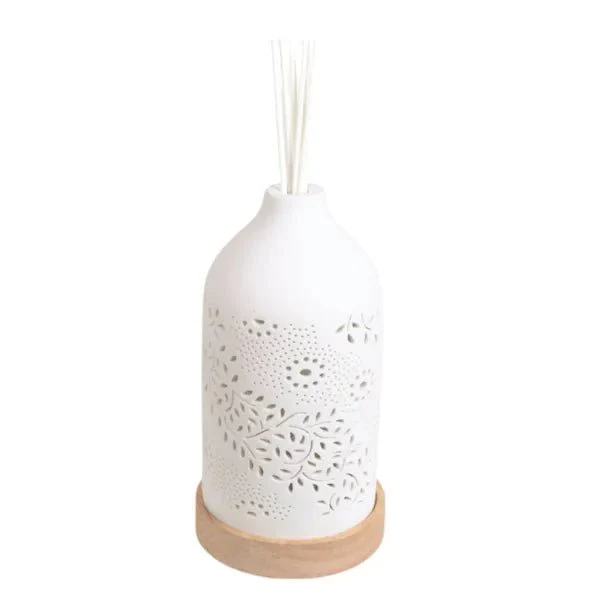 LED Ceramic Reed Diffuser – Leaf Design - Image 2