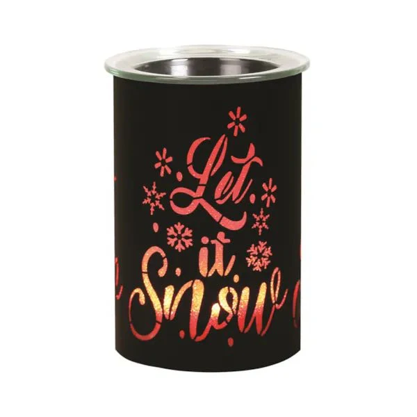LED Colour-Cycle Wax Melt Burner ā Black Let It Snow 12cm - Image 5