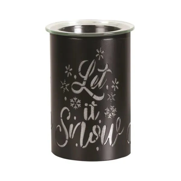 LED Colour-Cycle Wax Melt Burner ā Black Let It Snow 12cm - Image 6