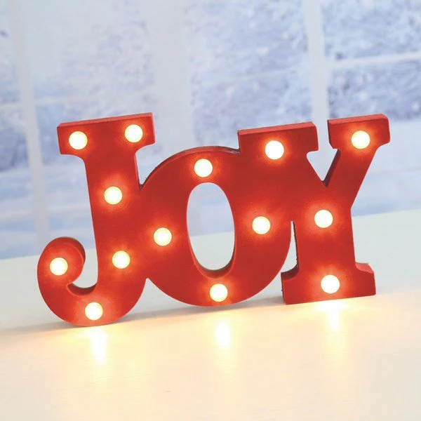 LED JOY Marquee Sign β Red - Image 2