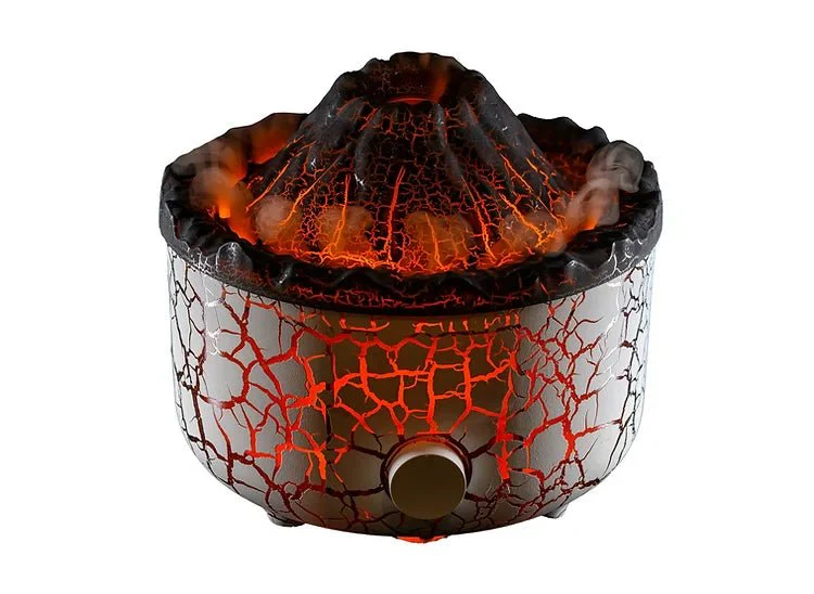LED Ultrasonic Diffuser - White Crackle Pacaya Volcano Diffuser