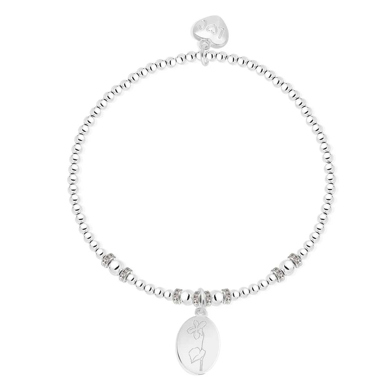 Life Charms Birth Flower Bracelet - February - Image 3