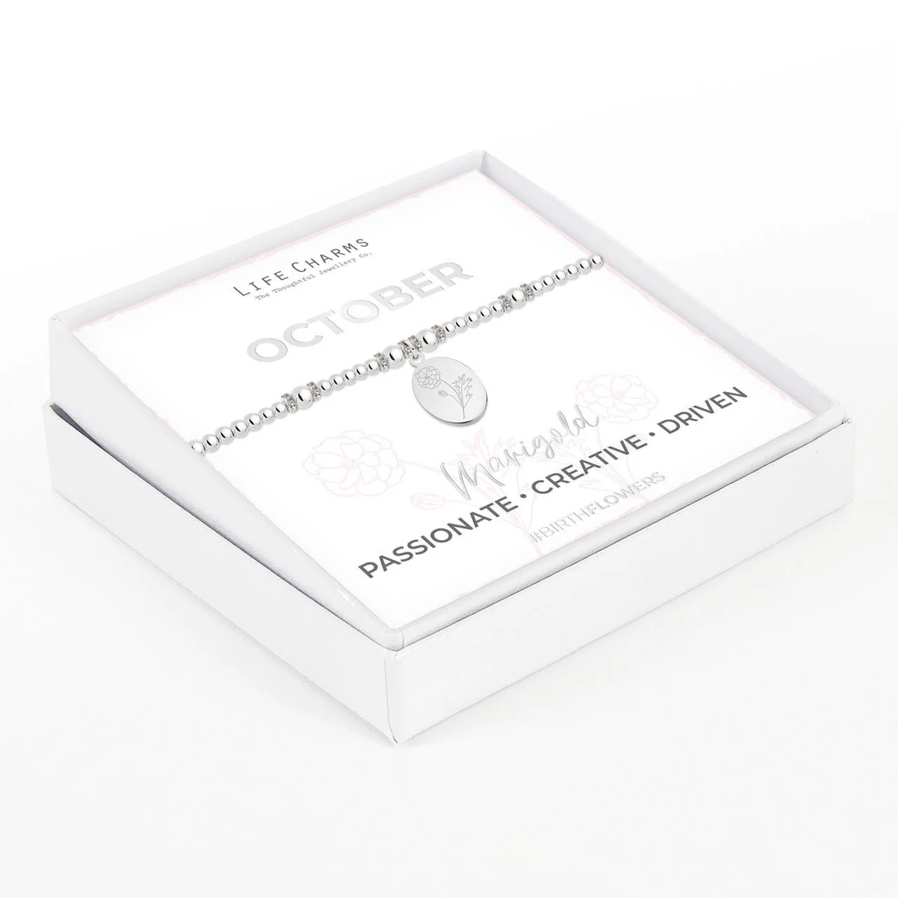 Life Charms Birth Flower Bracelet - October - Image 2