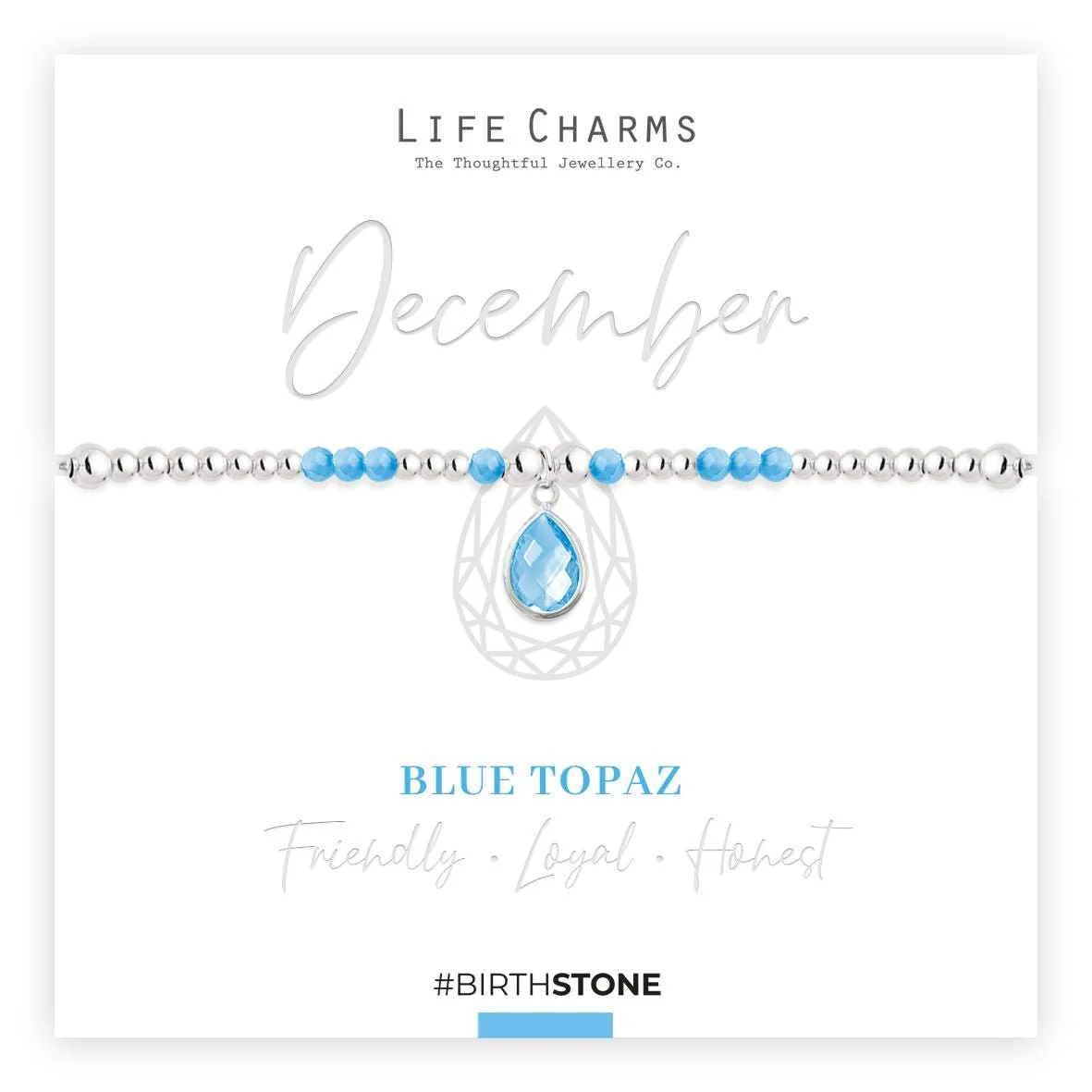 Life Charms Birthstone Bracelet - December