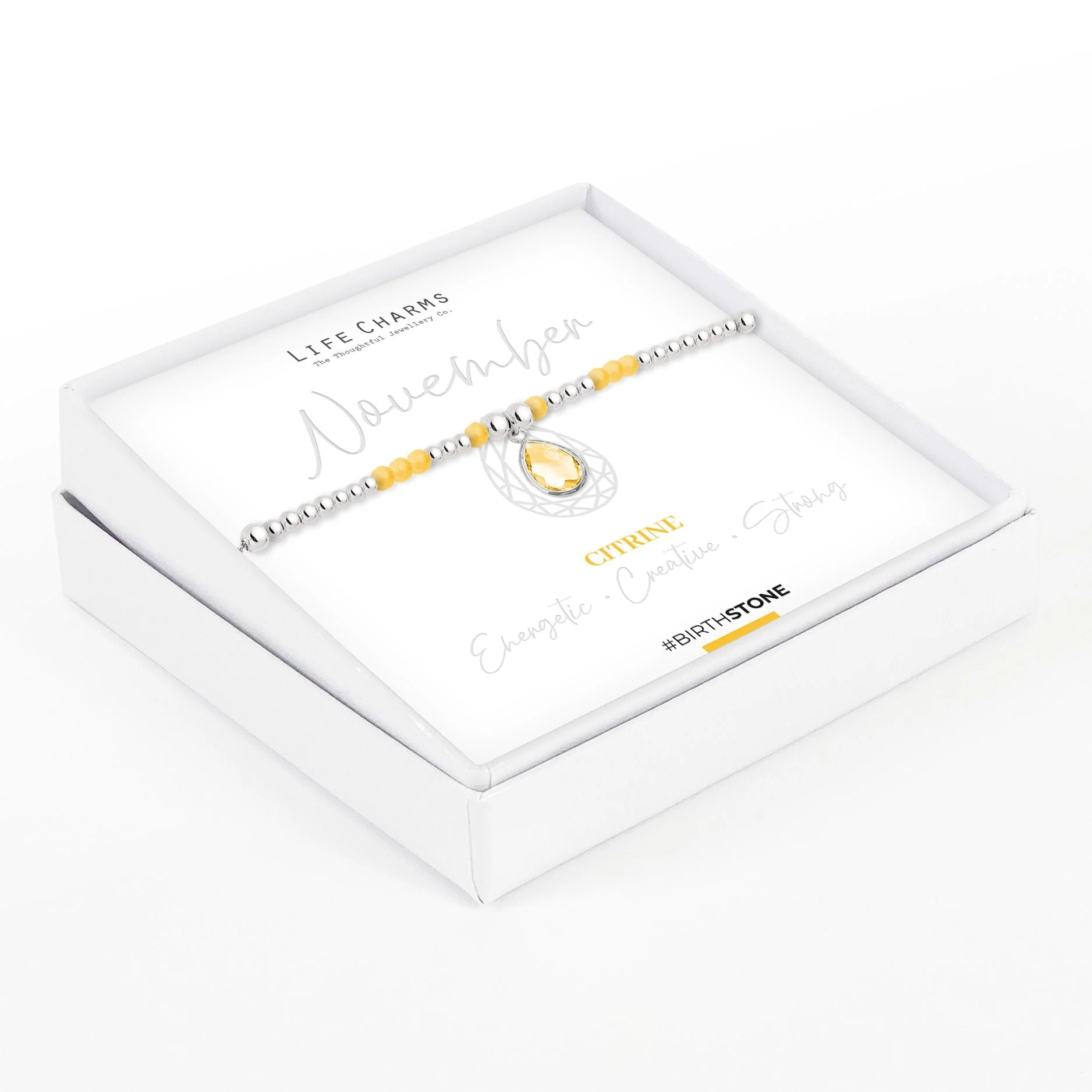 Life Charms Birthstone Bracelet - November - Image 2