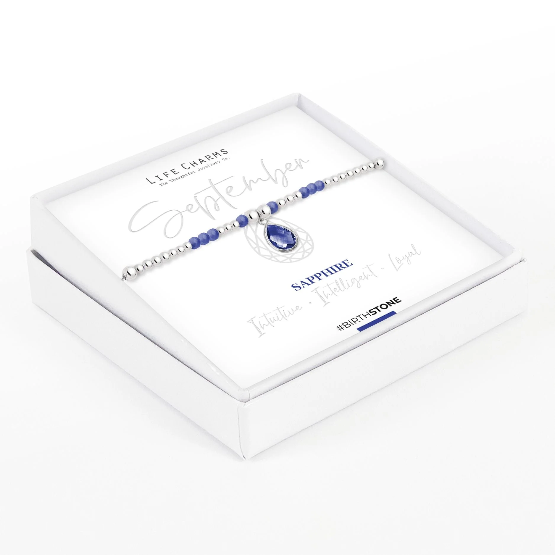 Life Charms Birthstone Bracelet - September - Image 2