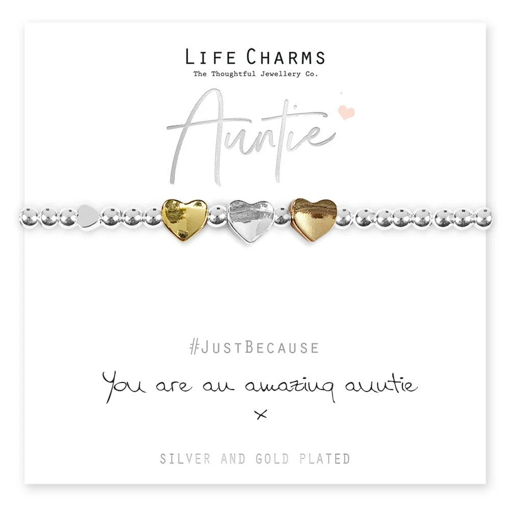 Life Charms Just Because Bracelet - Amazing Aunty