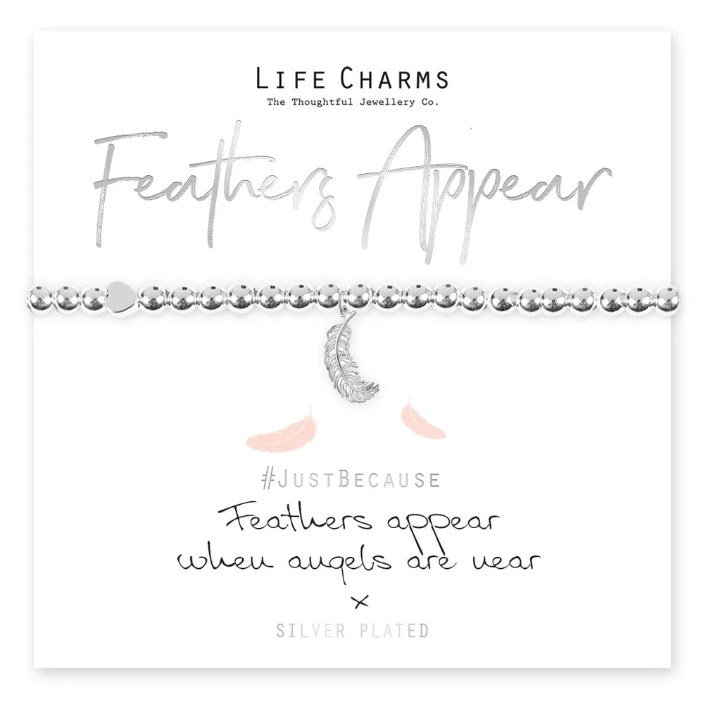 Life Charms Just Because Bracelet - Feathers Appear
