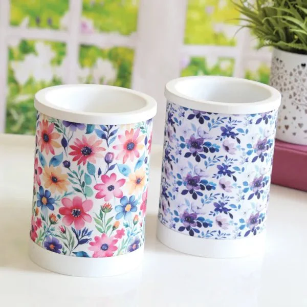 Lilac Floral Electric Wax Melt Burner - Image 3